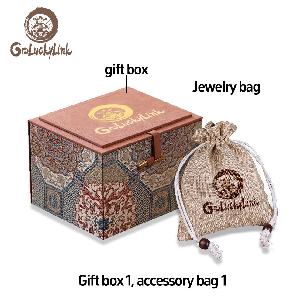 GoLuckLink Colored glaze Dzi Bead – Powerful Feng Shui Amulet for Protection and Wealth