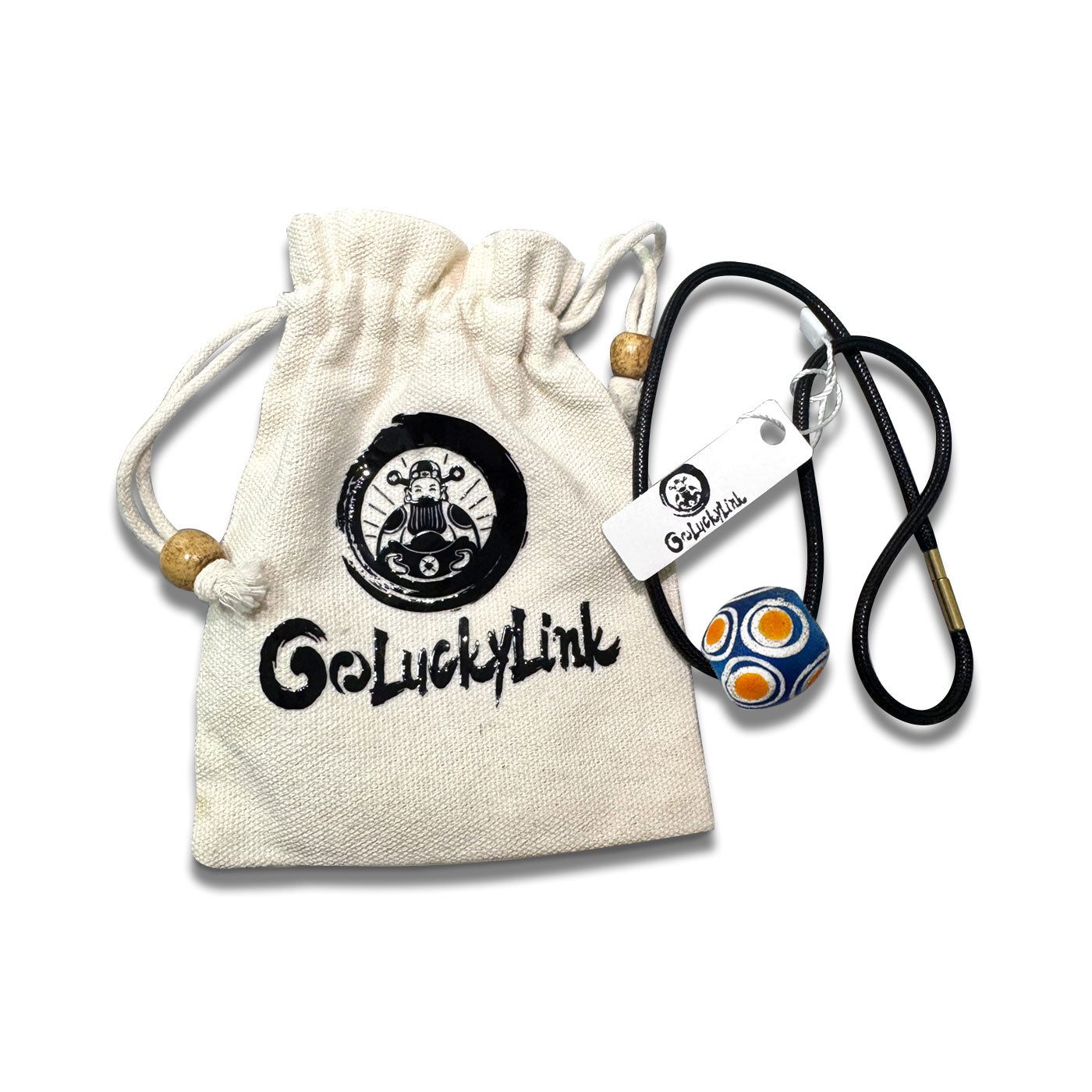 GoLuckLink Premium Glass Lucky Bead – Enhance Your Energy & Bring Good Fortune